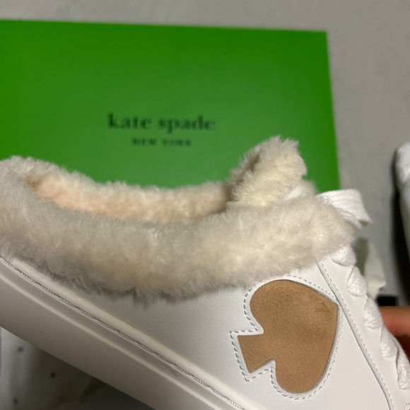 Kate Spade Fez Mule Winter Lace Up Lined Sneakers - Picture 7 of 10